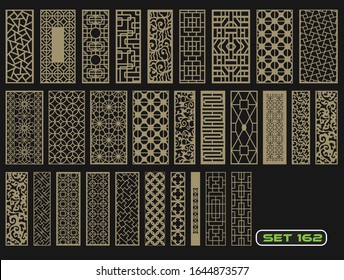 Modern decorative set 162 for laser cut