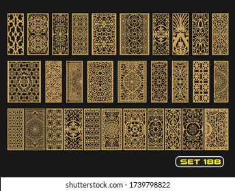 Modern decorative set 188 for laser cut