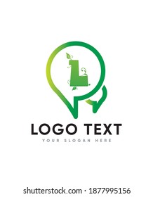 Moderne und dekorative Federkernvorlage mit dem Logo des Typs L, Vectorlogo für Geschäftsleute und Firmenidentität 