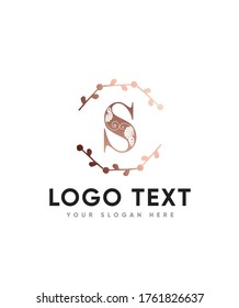 Modern decorative style initial letter type S logo template, Vector logo for business and company identity 