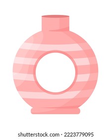 Modern decorative vase. Vector illustration