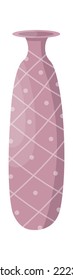 Modern decorative vase. Vector illustration