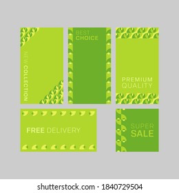 Modern decorative vector frames. Editable design templates for web, social media, promo, ads, banners etc. fivo sans