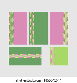 Modern decorative vector frames. Editable design templates for web, social media, promo, ads, banners etc.