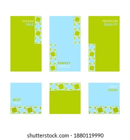 Modern decorative vector frames. Editable design templates for web, social media, promo, ads, banners etc.