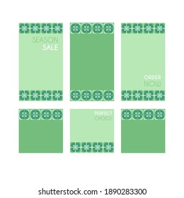 Modern decorative vector frames. Editable design templates for web, social media, promo, ads, banners etc.