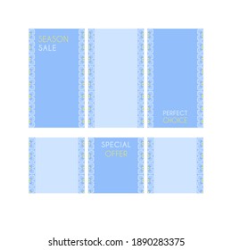 Modern decorative vector frames. Editable design templates for web, social media, promo, ads, banners etc.