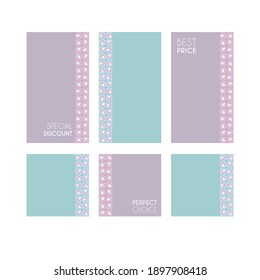 Modern decorative vector frames. Editable design templates for web, social media, promo, ads, banners etc.