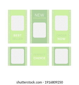 Modern decorative vector frames. Editable design templates for web, social media, stories, ads, banners etc.
