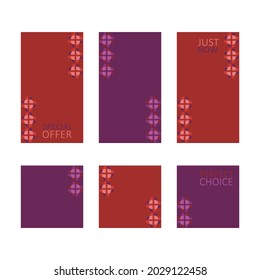 Modern decorative vector frames. Editable design templates for web, social media, promo, ads, banners etc.