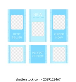 Modern decorative vector frames. Editable design templates for web, social media, stories, ads, banners etc.