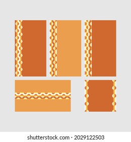 Modern decorative vector frames. Editable design templates for web, social media, promo, ads, banners etc.