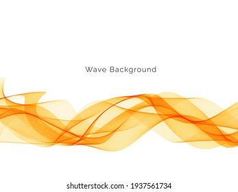 Modern decorative wave stylish dynamic background vector