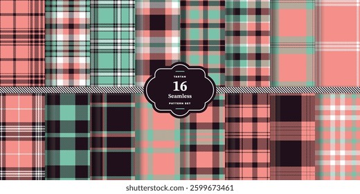 Modern Deep Cardinal and Sunflower Yellow Seamless Tartan Textile Design
