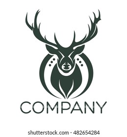 Modern deer logo