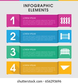 Modern defense infographic template. infographic design with defense icons includes . can be used for presentation, diagram, annual report, web design.