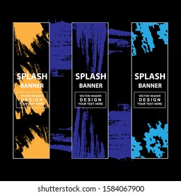 modern degrade banner with splash