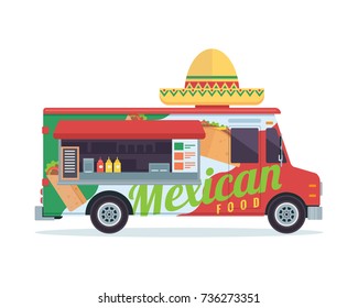 Modern Delicious Commercial Food Truck Vehicle - Mexican Food