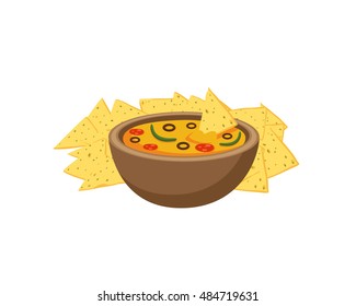 Modern Delicious Food Logo - Nachos