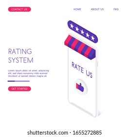 Modern Delivery Service vector isometric illustration. Good for business/delivery/work/shopping subjects.
