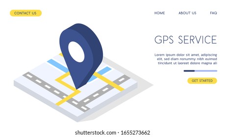 Modern Delivery Service vector isometric illustration. Good for business/delivery/work subjects.