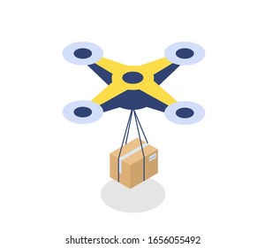Modern Delivery Service vector isometric illustration. Good for business/delivery/work subjects.