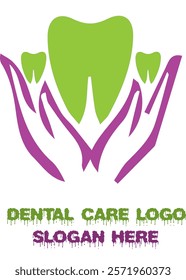 A modern dental care logo featuring a tooth icon with clean lines and bright colors, symbolizing oral health, hygiene, and trust in dental services.