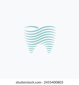 modern dental icon logo white background