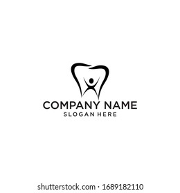 modern dental logo design vector