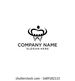 vector moderno de diseño del logotipo dental