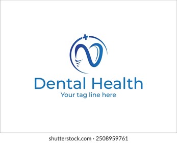 Vector moderno del diseño del logotipo dental, logotipo creativo de la clínica dental del diseño del logotipo del dentista del Vector