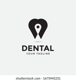 modern dental logo template, dentist icon vector