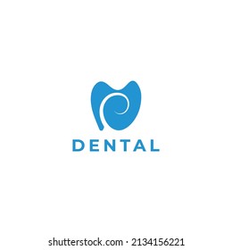 Vector de logotipo dental moderno - Plantilla vectorial de diseño dental - Logotipo de clínica dentista - Diseño de dientes 
