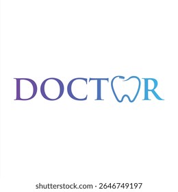 Modern Dentist Logo Design with Tooth Icon Integration