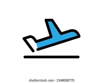 Modern departure filled icon vector collection in stylish colors of traveling, tourism and vacation theme. Isolated on white background. - Vector