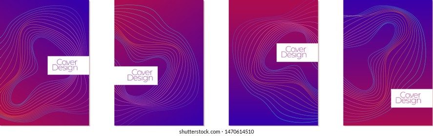 Modern design A4. Abstract blend shape colors design. Outlines organic shapes. Used for design of presentations, print, flyer, business cards, invitations, calendars, sites, packaging, cover.