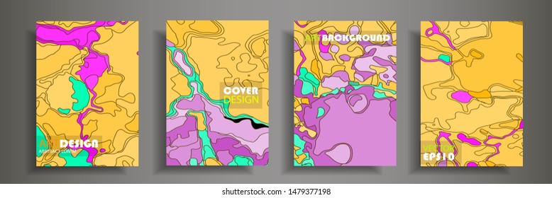 Modern design A4.Abstract bright texture of colored bright liquid paints.Splash  trends paints.Used design presentations, print,flyer,business cards,invitations, calendars,sites, packaging,cover.