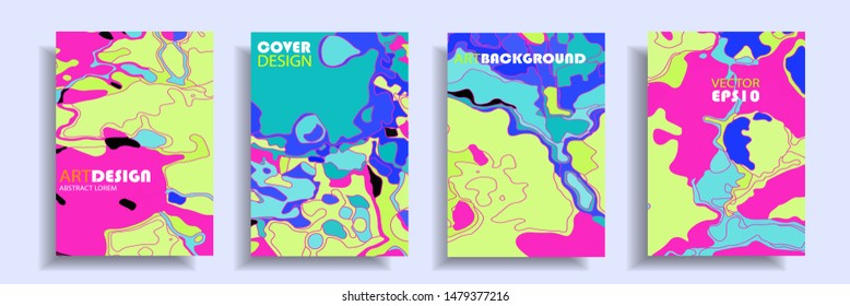 Modern design A4.Abstract bright texture of colored bright liquid paints.Splash  trends paints.Used design presentations, print,flyer,business cards,invitations, calendars,sites, packaging,cover.