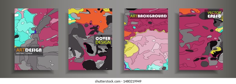 Modern design A4.Abstract bright texture of colored bright liquid paints.Splash  trends paints.Used design presentations, print,flyer,business cards,invitations, calendars,sites, packaging,cover.