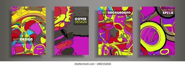 Modern design A4.Abstract bright texture of colored bright liquid paints.Splash  trends paints.Used design presentations, print,flyer,business cards,invitations, calendars,sites, packaging,cover.