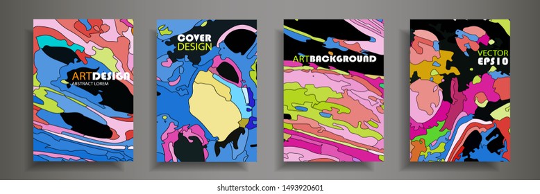 Modern design A4.Abstract bright texture of colored bright liquid paints.Splash  trends paints.Used design presentations, print,flyer,business cards,invitations, calendars,sites, packaging,cover.