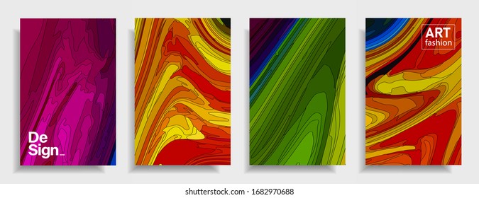 Modern design A4.Abstract bright texture of colored bright liquid paints.Splash  trends paints.Used design presentations, print,flyer,business cards,invitations, calendars,sites, packaging,cover.