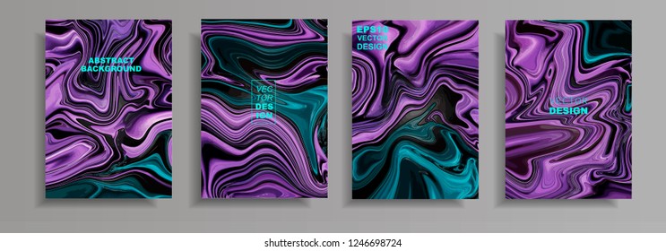 Modern design A4.Abstract marble ceramic texture of colored bright liquid paints. Plating of acrylic paints. Design presentations, print, flyer, business cards, invitations, calendars, websites