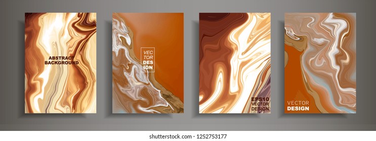 Modern design A4.Abstract marble ceramic texture of colored bright liquid paints. Plating of acrylic paints. Design presentations, print, flyer, business cards, invitations, calendars, websites