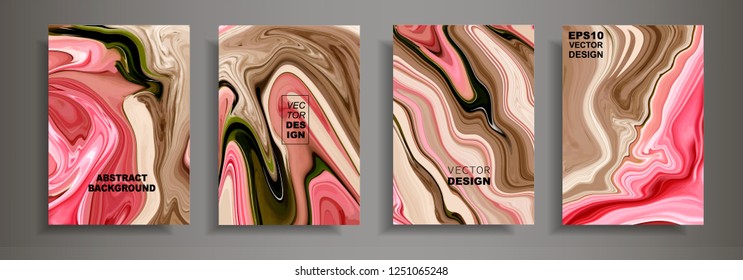 Modern design A4.Abstract marble texture of colored bright liquid paints.Splash neon acrylic paints.Used design presentations, print,flyer,business cards,invitations, calendars,sites, packaging,cover.