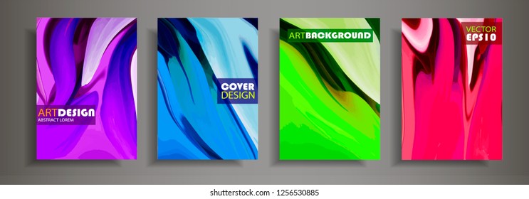 Modern design A4.Abstract marble texture of colored bright liquid paints.Splash neon acrylic paints.Used design presentations, print,flyer,business cards,invitations, calendars,sites, packaging,cover.