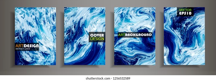 Modern design A4.Abstract marble texture of colored bright liquid paints.Splash neon acrylic paints.Used design presentations, print,flyer,business cards,invitations, calendars,sites, packaging,cover.
