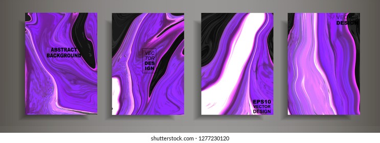 Modern design A4.Abstract marble texture of colored bright liquid paints.Splash neon trends paints.Used design presentations, print,flyer,business cards,invitations, calendars,sites, packaging,cover.