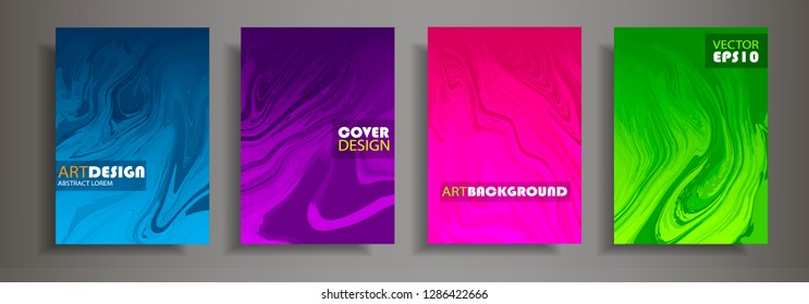 Modern design A4.Abstract marble texture of colored bright liquid paints.Splash  trends paints.Used design presentations, print,flyer,business cards,invitations, calendars,sites, packaging,cover.