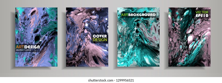 Modern design A4.Abstract marble texture of colored bright liquid paints.Splash  trends paints.Used design presentations, print,flyer,business cards,invitations, calendars,sites, packaging,cover.